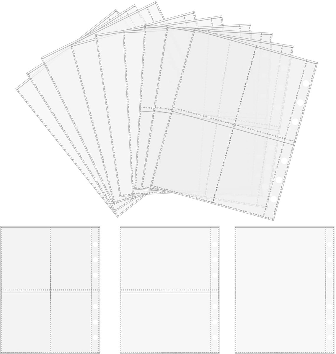 Dailygoods- Boekbinderhoezen 30 stuks - Waterdicht - Transparante PVC-hoezen - 6 gaten - A5 formaat - Duurzaam - Beschermend - Documenthoezen
