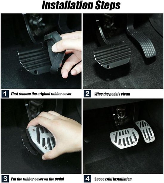 Auto Pedaal Covers - Sport Pedaal Sets - Verbeterde Grip - Antislip Ontwerp - Niet Gespecificeerd - Zwart — afbeelding 3