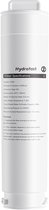 Witte Hydrofast HF02 RO filterpatroon op witte achtergrond met filter specificaties.