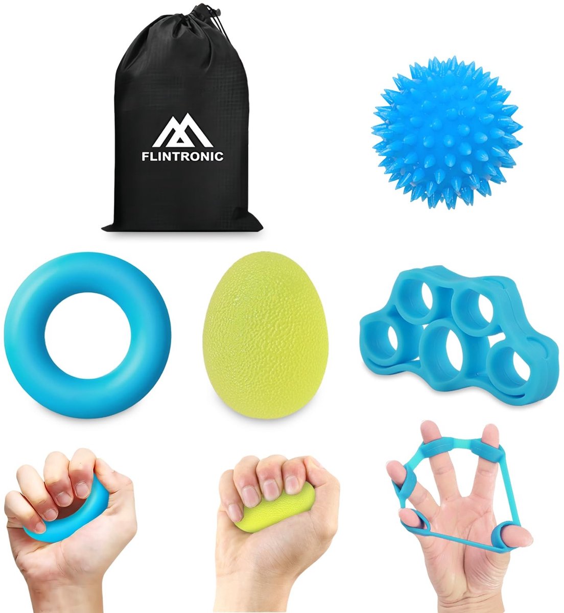 Cosensi - Handtrainer met Drie Weerstandsniveaus voor Vingers en Handen