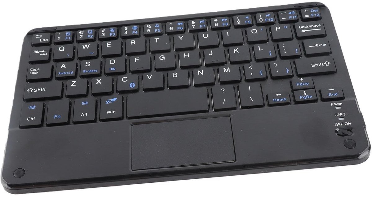 Cosensi - Dailygoods - Dailygoody - Ultraslank Draadloos Toetsenbord - Klein Bluetooth-toetsenbord - 10 m Draadloos Bereik - Draagbaar Mini Toetsenbord - Touchpad - Geschikt