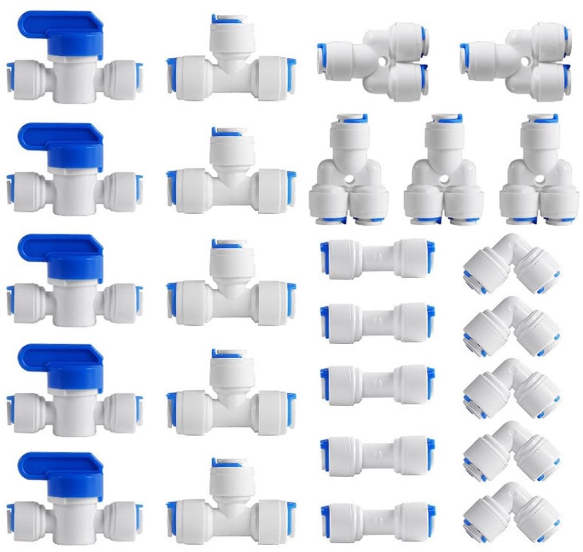 Cosensi - Dailygoods - 25 Stuks Universele Adapterfitting Waterfilterconnector