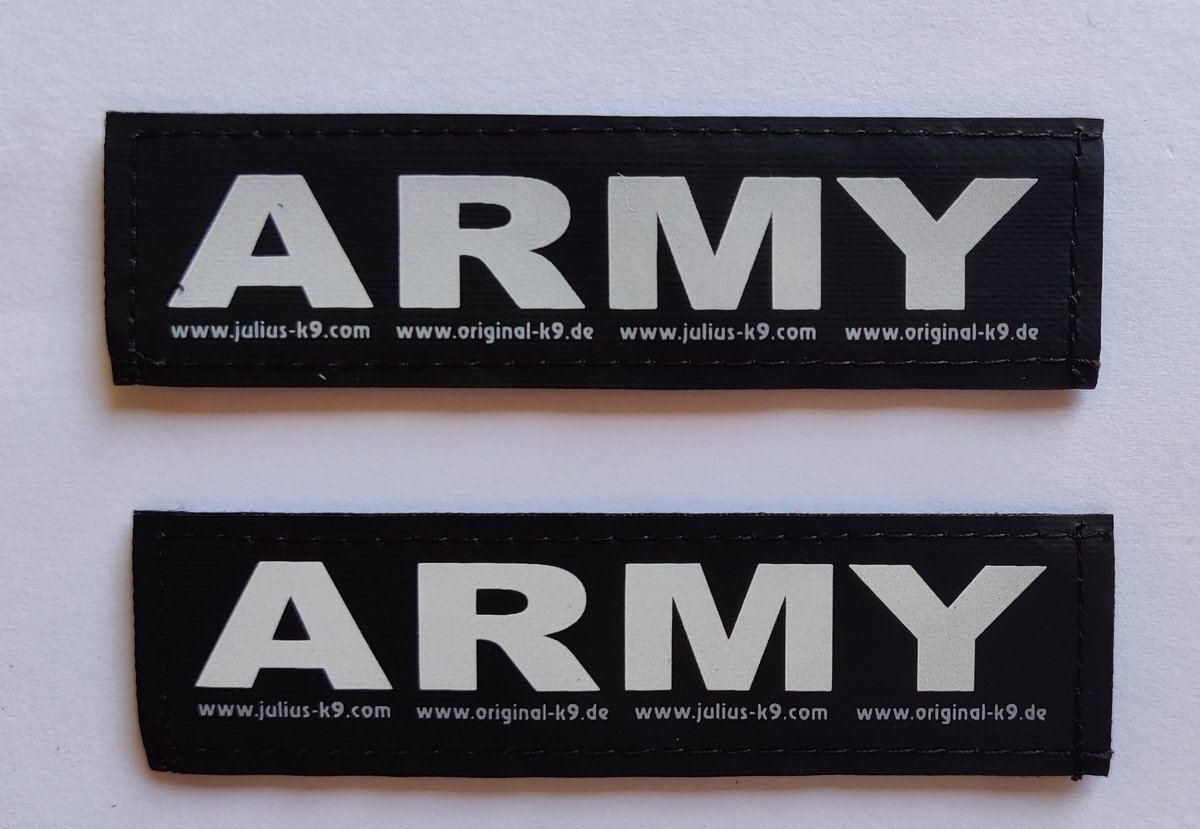 Set Labels voor Powerharness - Small tekst: ARMY