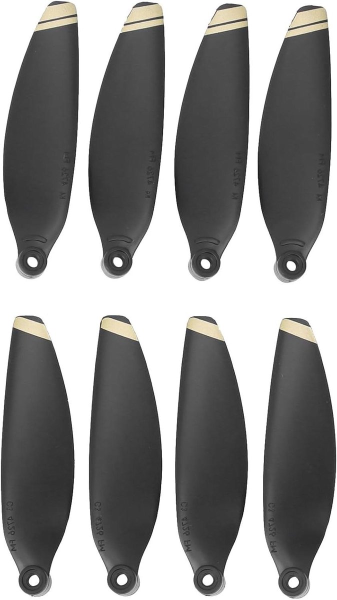 Drone Propellers - Vliegonderdelen - Stabiele Vlucht - Hoge Stijfheid - 2 Paar - Gouden Rand