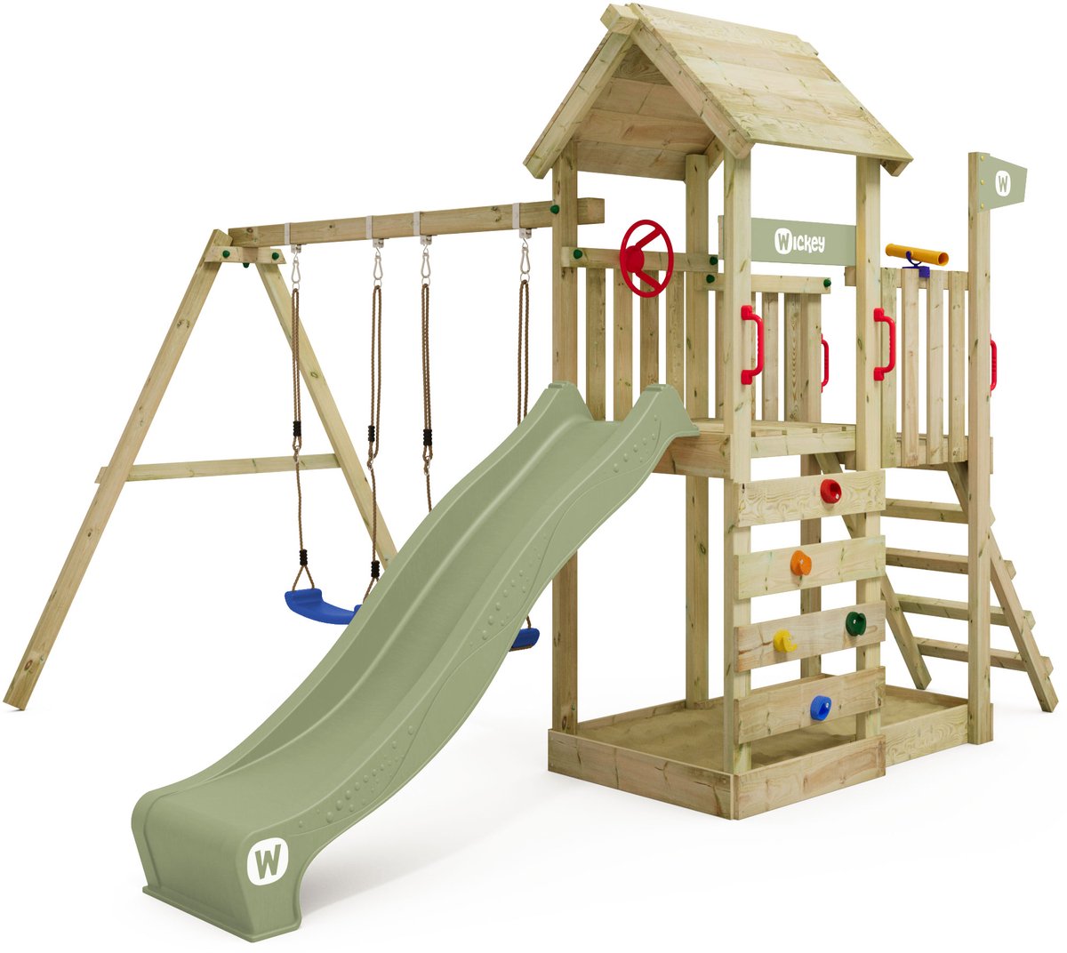 Wickey MultiFlyer Speeltoestel Houten Dak