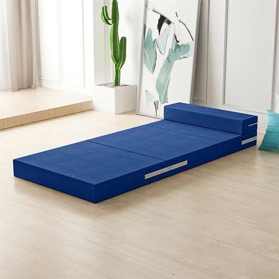 Opvouwbare Matras - Gastenbed Vloerbed - Kamperen Reizen - Veelzijdig Opvouwbaar - 160 x 60 cm - Bruin — afbeelding 3
