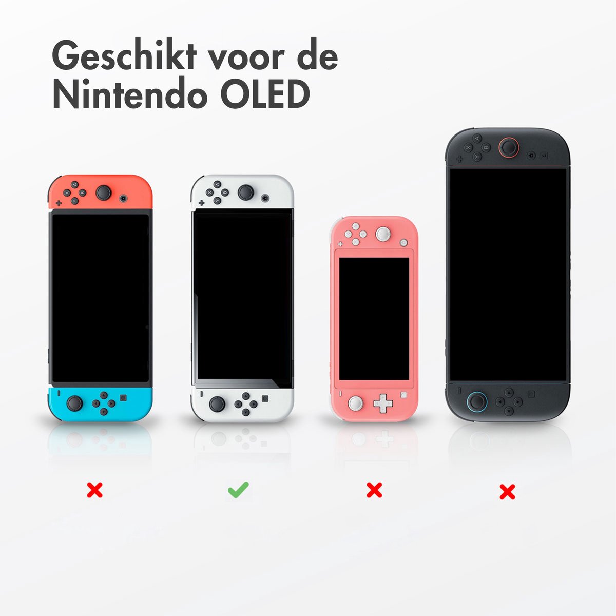 imoshion Screenprotector geschikt voor Nintendo Switch OLED - Gehard Glas, Anti Vingerafdruk Coating, Krasbestendig en UV Werend - Accessoires – foto 5