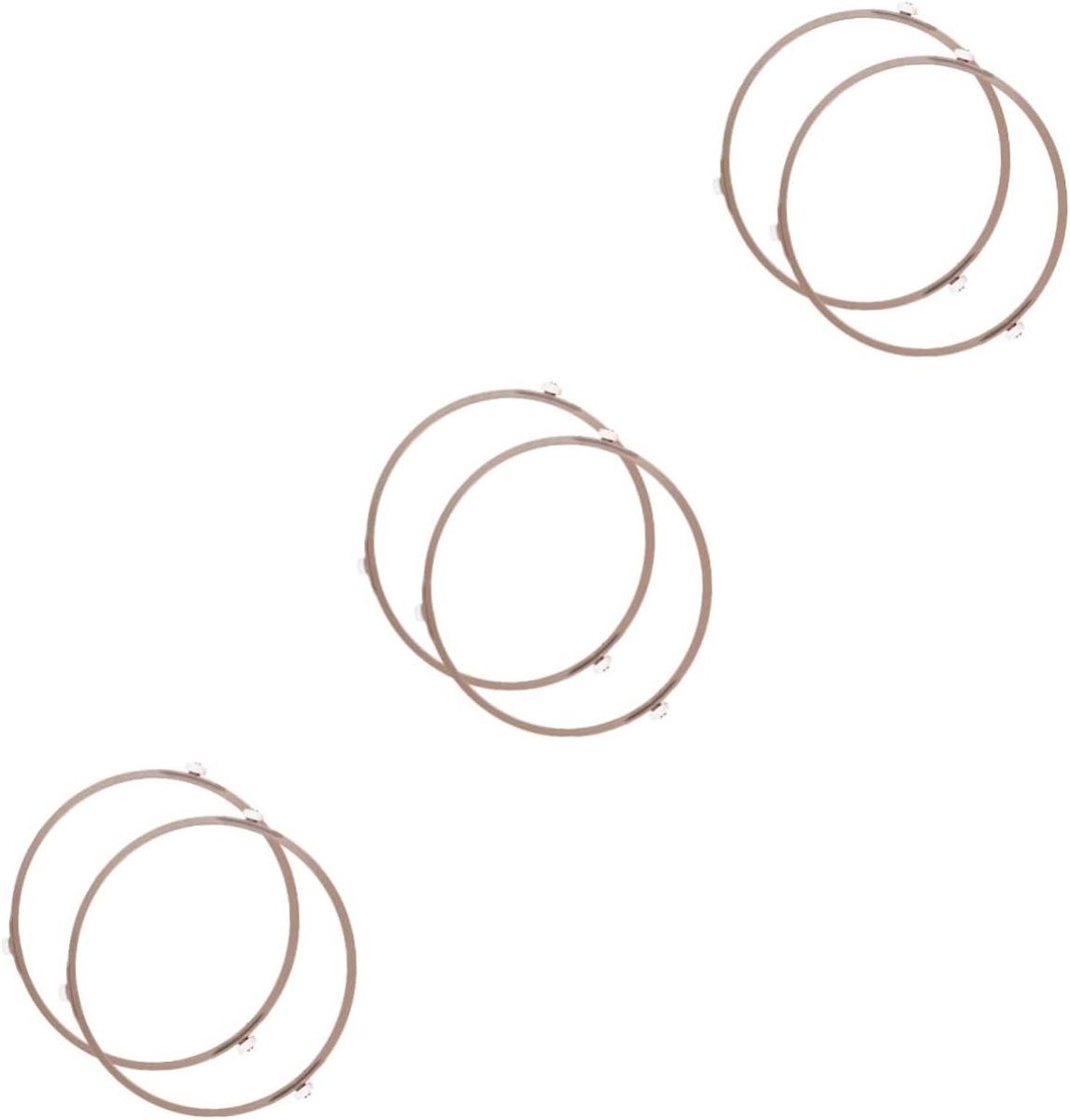 Magnetron Draaiplateau - Oven Ring - Gelijkmatig Koken - Stabiele Steun - 3 Sets - Grijs