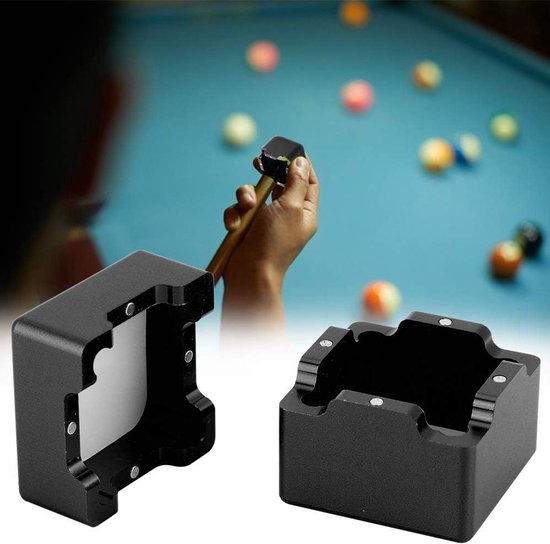 Mini Cue-Tip Chalk Houder voor Biljart - Magnetische Chalkhouder met Opbergcase voor Biljartkrijt en Accessoires — afbeelding 2
