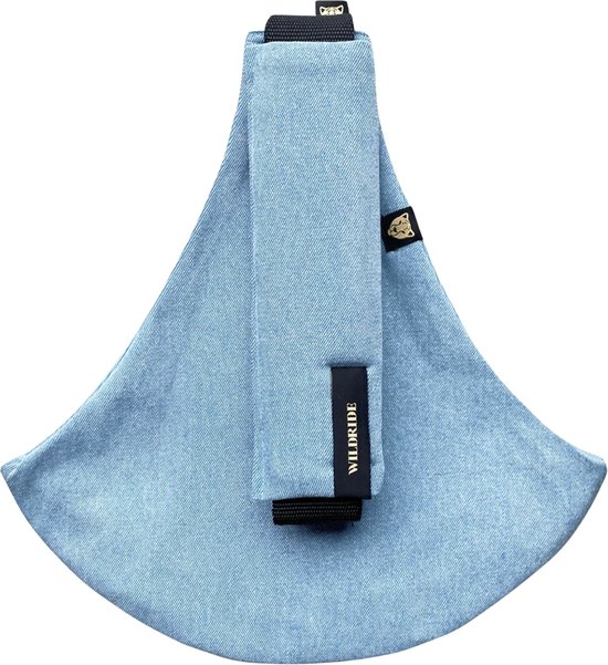 Wildride® Kinderdrager - Lichtgewicht & Draagbaar - Heupdrager Voor Kinderen van 9 Maanden tot 4 Jaar - Draagzak voor Baby en Peuter - Baby Carrier - Tot 20 kg - Denim