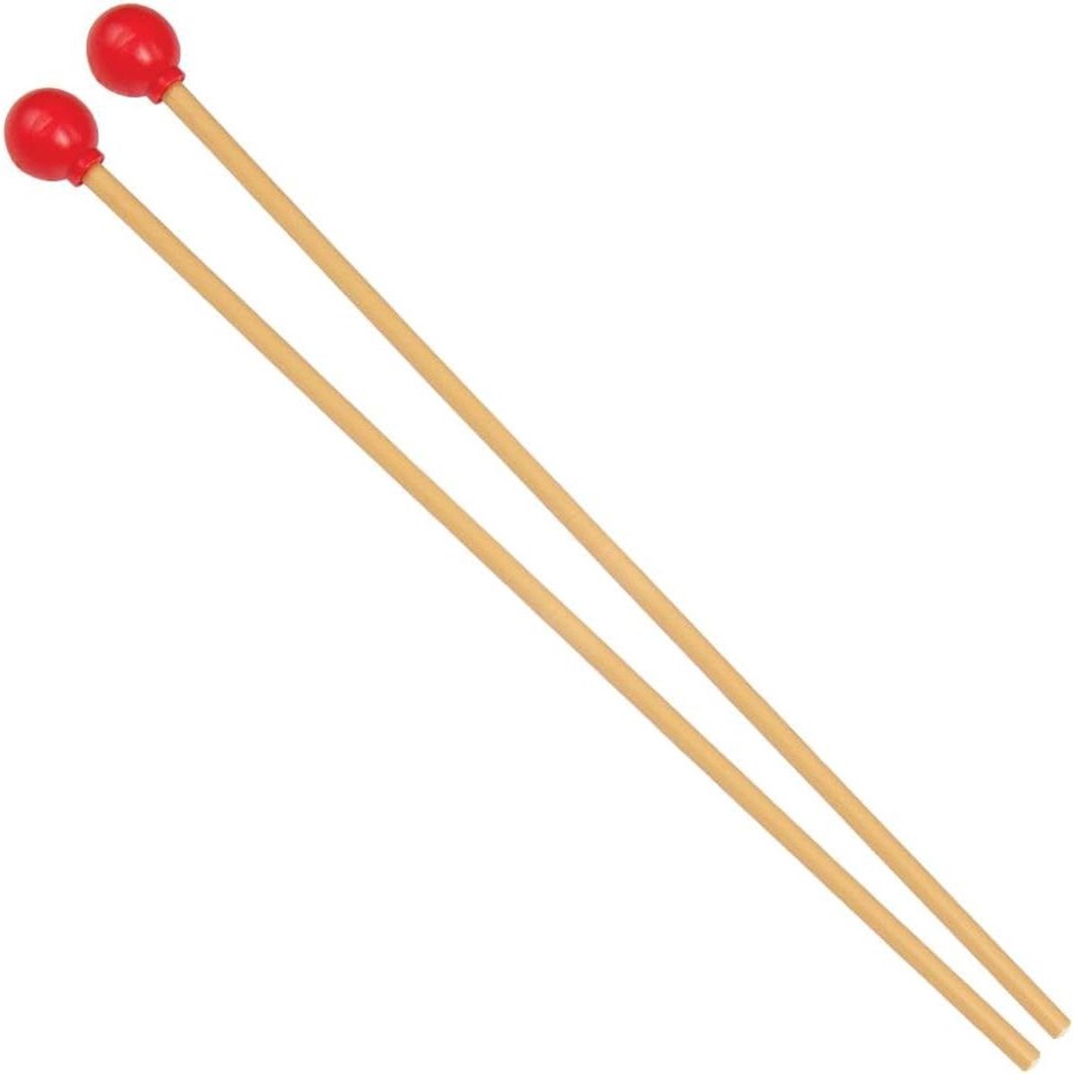 Mallet Paar - Percussie Stokken - Muziek Maken - Harde Rubber Kop - 32 cm - Zwart