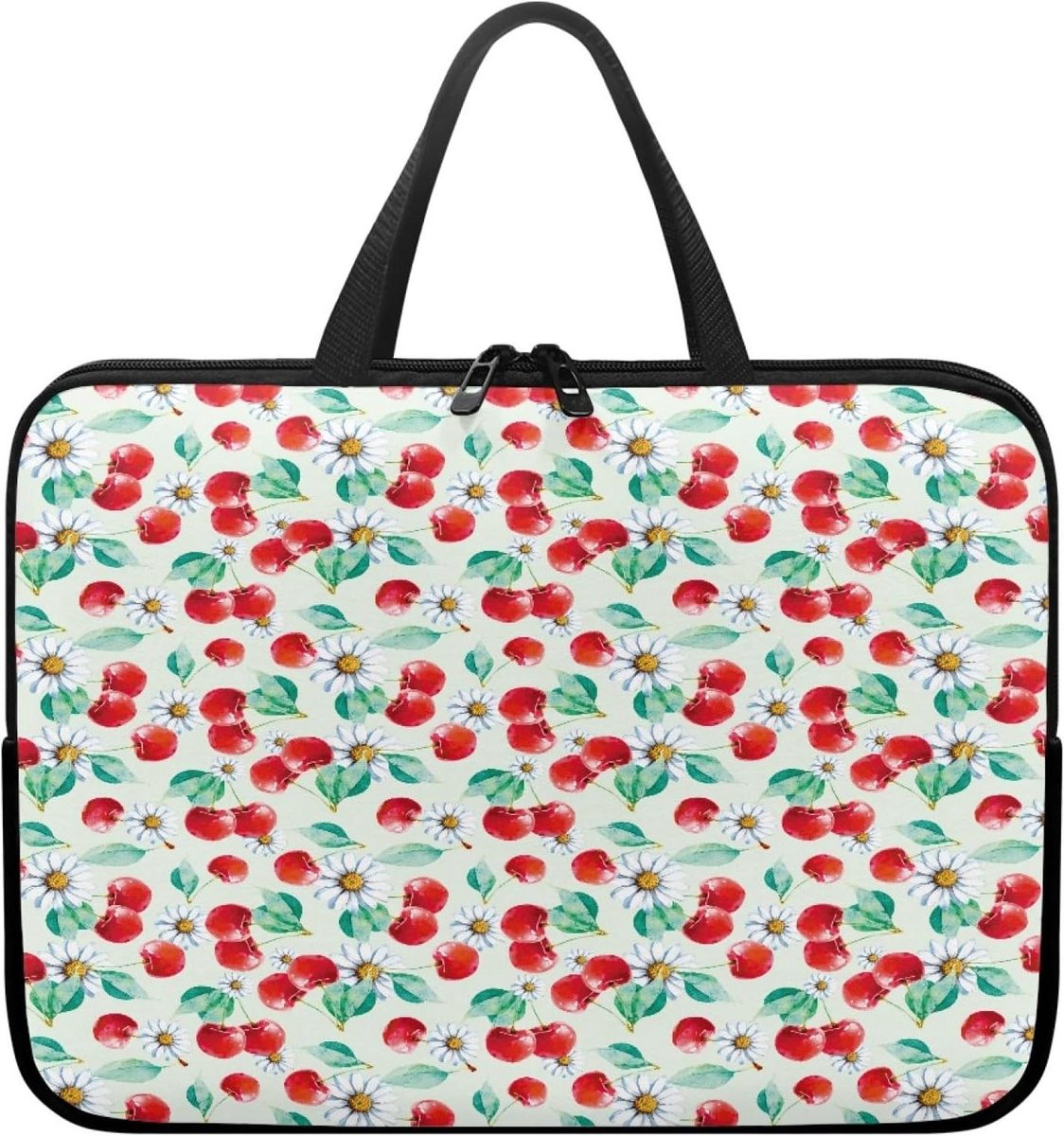Laptoptas - Notebook tas - Zakelijk reizen - Waterdicht materiaal - 10-17 inch - Kersenprint