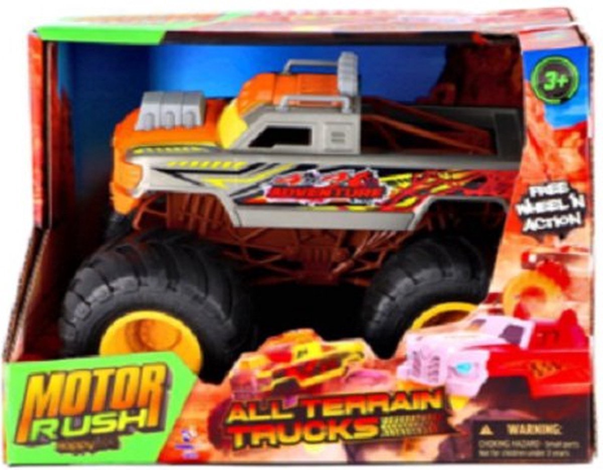 Auto Monstertruck kleur geel