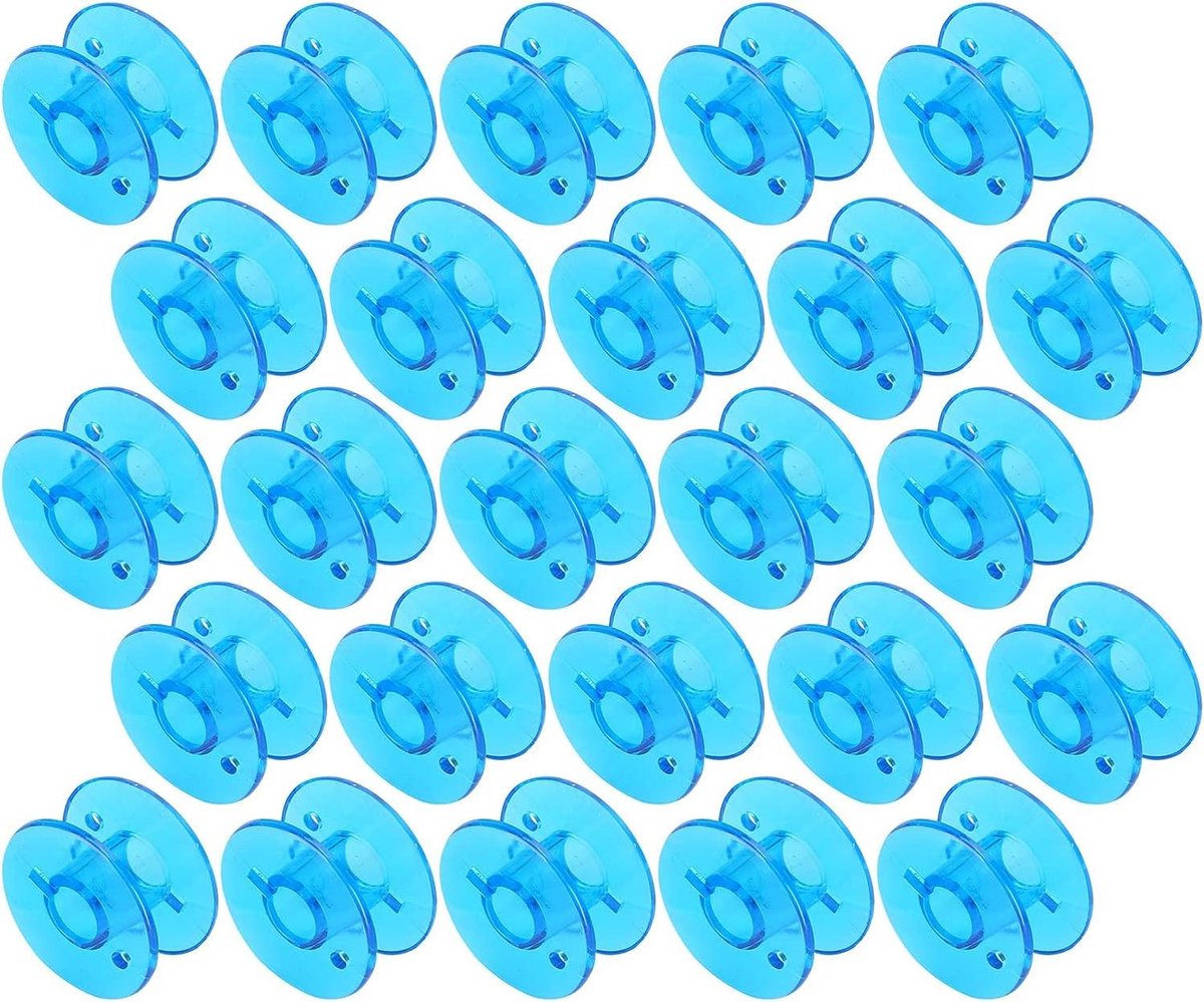 Lege Spoelen - Naaimachine Accessoires - Hobby Naaien - Complete Set - 25 Stuks - Blauw