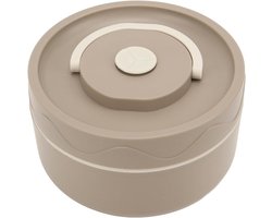 Thermische Kookpot - Isolatie Container - Maaltijden Warm Houden - 304 Roestvrij Staal - 600 ml - Donker Koffie