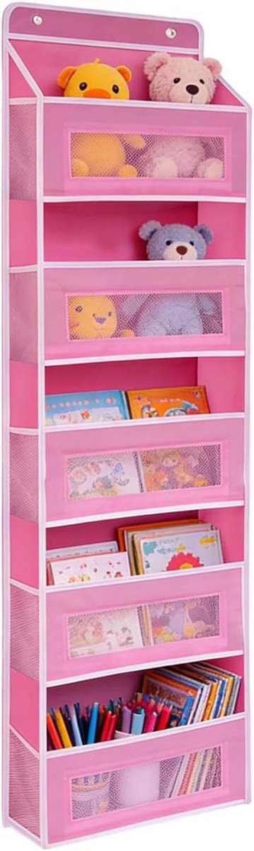 Deuropberger - Hangende Organizer - Ruimte Besparen - Zware Belasting - 5 Laags - Roze