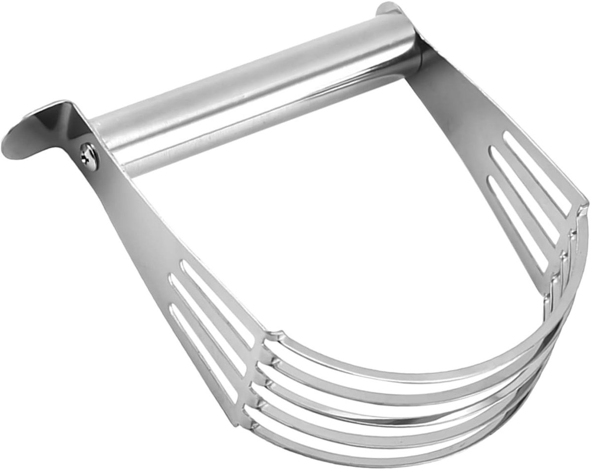 Deegsnijder - Pasterschraper - Bakken en Mixen - Ergonomische Handgreep - 13 cm Lengte - Zilver