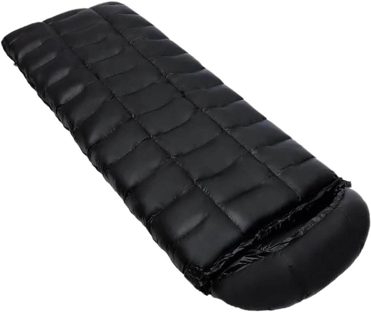 Kampeer Slaapzak - Outdoor Quilt - Buiten Overnachten - Lichtgewicht Ontwerp - Voor Twee Personen - Zwart