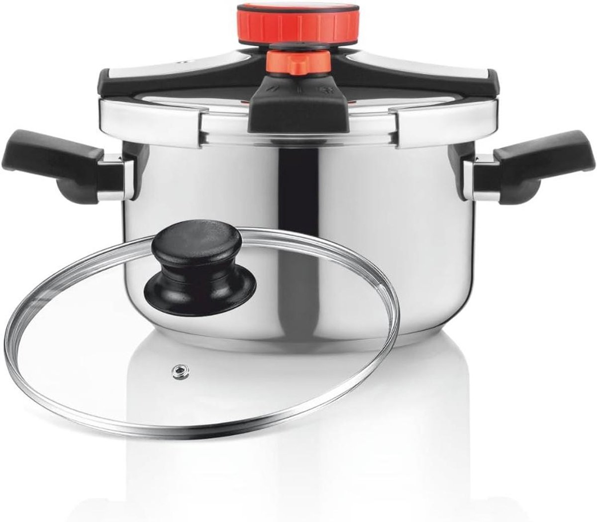 Snelkookpan - Drukpan - Snel Koken - Easy Lock Systeem - 6 Liter - Roestvrij Staal