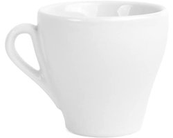 Espresso Mokken - Koffie Kopjes - Warme Dranken - Vaatwasmachinebestendig - 6 Stuks - Wit