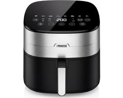 Princess 182280 Digitale Airfryer 8L - Dual heating - Dubbel verwarmingselement - 2000W - PFAS-vrij - XXL Gezinsformaat - Makkelijk schoon te maken