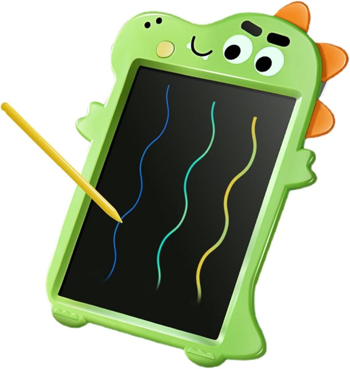 Tekentablet Dinosaurus - Krabbelbord Kinderen - Creatief Tekenen - Wissen met 1 Knop - 27x19cm - Veelkleurig