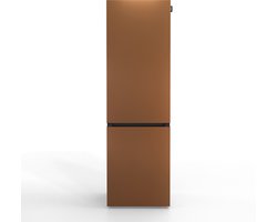 NUNKI LARGECOMBI-ABRO / Combi Bottom Koelkast, E, 198+71l, Mat Brown Metallic (ALL sides)
