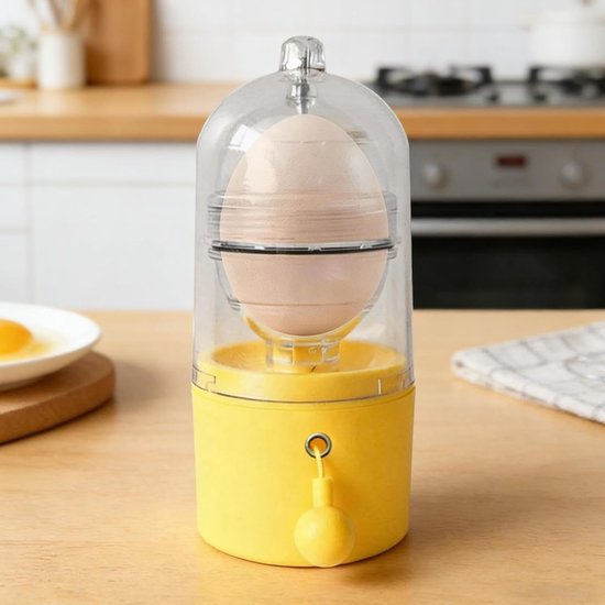 Eigeel Mixer - Gouden Ei Maker - Koken en Bakken - Handmatig Aangedreven - 7.5x7.5x16.5cm - Wit van Eigeel Mixer — afbeelding 3