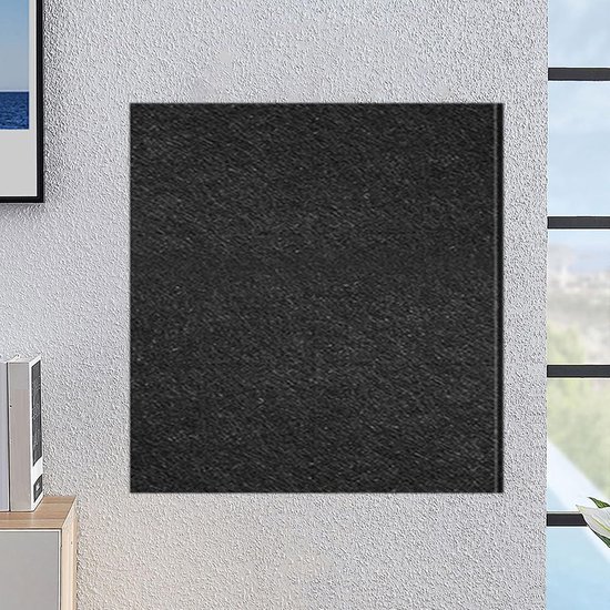 Dartbord Wandbescherming - Vilt Achterwand - Beschermt Muren - Geluiddempend Materiaal - 60 x 60 cm - Zwart — afbeelding 4