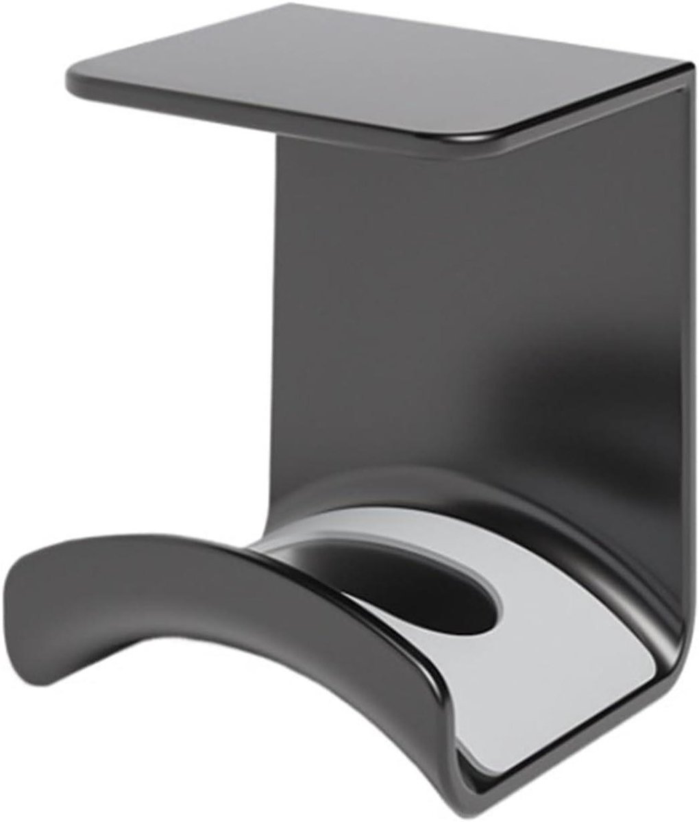 Hoofdtelefoon Haken - Muurbevestiging Accessoires - Bureau Organisatie - Zonder Boren - 2 Stuks - Zwart