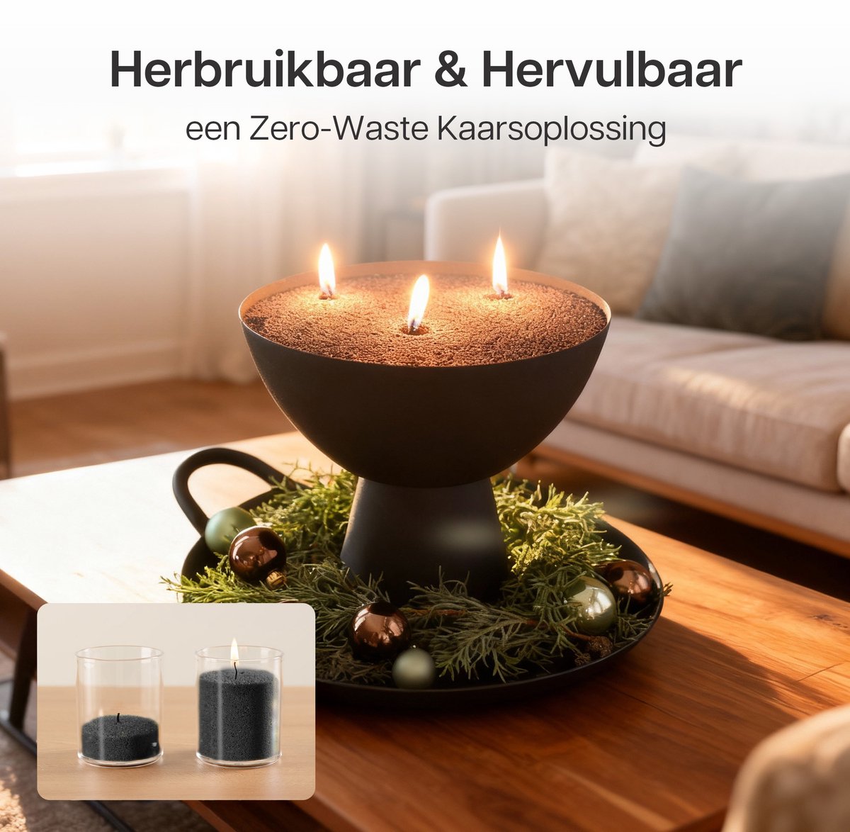 Comforder Kaarsenzand Set met 4 Lonten - 400g Black Musk Geur - Kaarsen maken voor Volwassenen - Kaarszand Was & Kaarsenwas - Burning Sand Wax - Geurkaars Zand - Candle Making DIY Kit - 50 Branduren — afbeelding 6