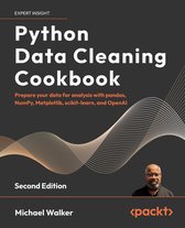 Boek 'Python Data Cleaning Cookbook', tweede editie, door Michael Walker.