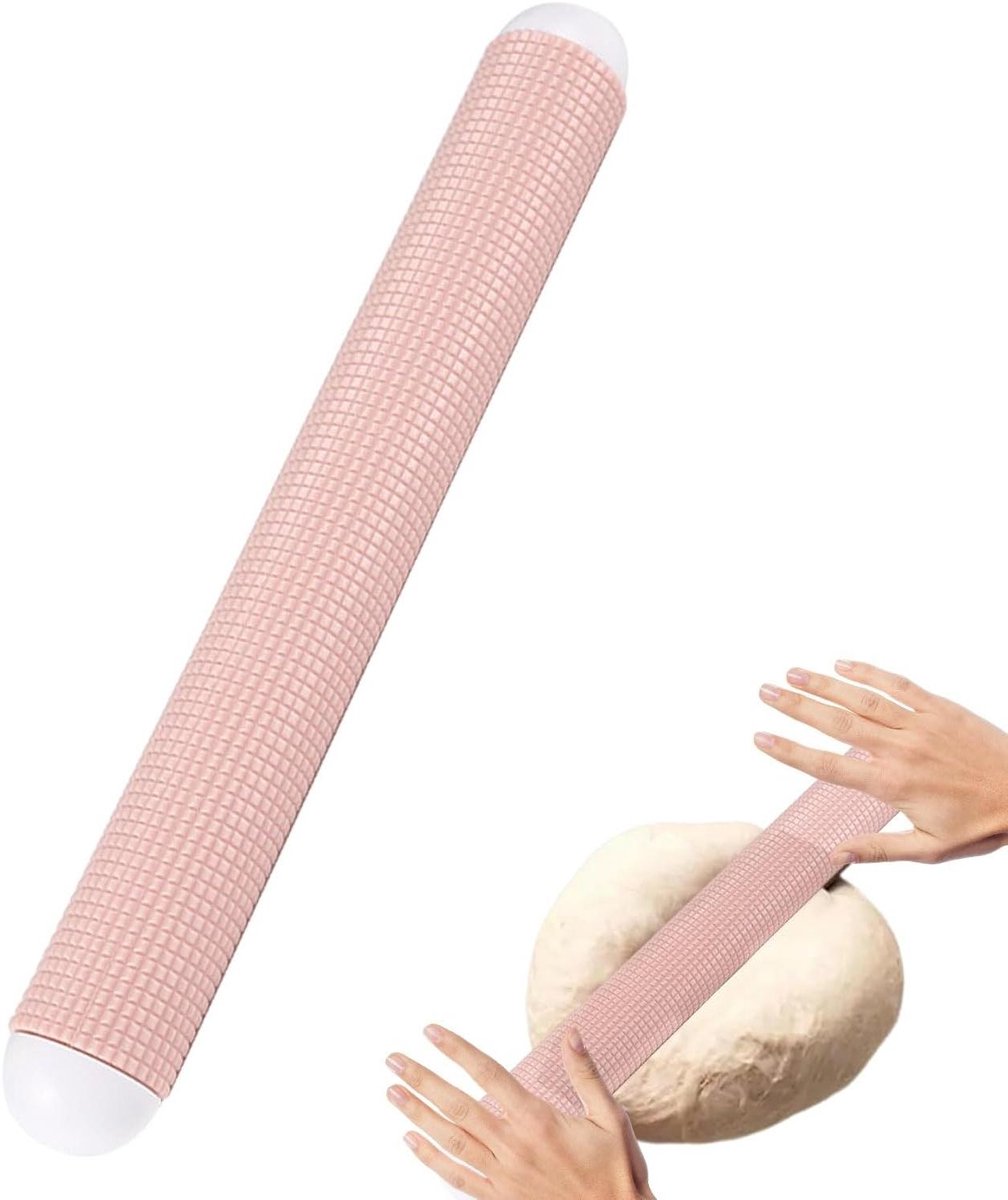 Deegroller - Kleine rol - Bakken - Drijvende punt - 27 cm - Roze