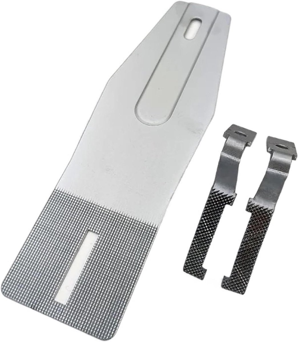 Naaimachine Hulpstuk - Verticale Groef - Stoffen Verwerken - Roestvrij Staal - 30MM - Zilver