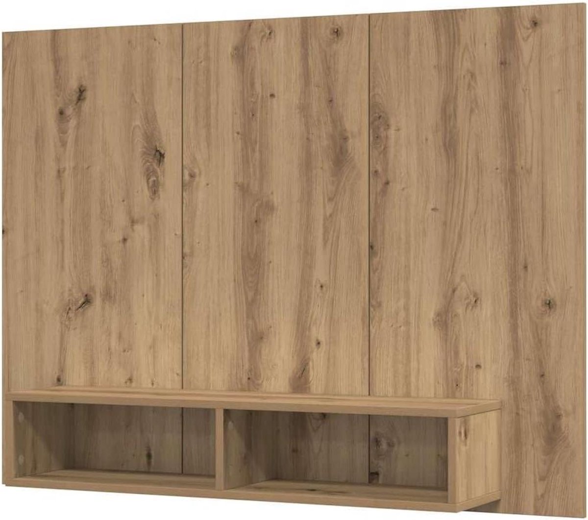 Tv-kastset - Muurkast - Woonkamer Inrichten - Rustieke Uitstraling - 120 cm Breed - Bruin
