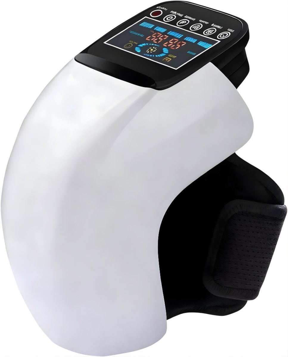 AHD® Knie Massage Apparaat - Beenmassage Apparaat - Knie Massage - Knie Massage Apparaat Met Infrarood - Wit - 17cm x 6cm x 30cm