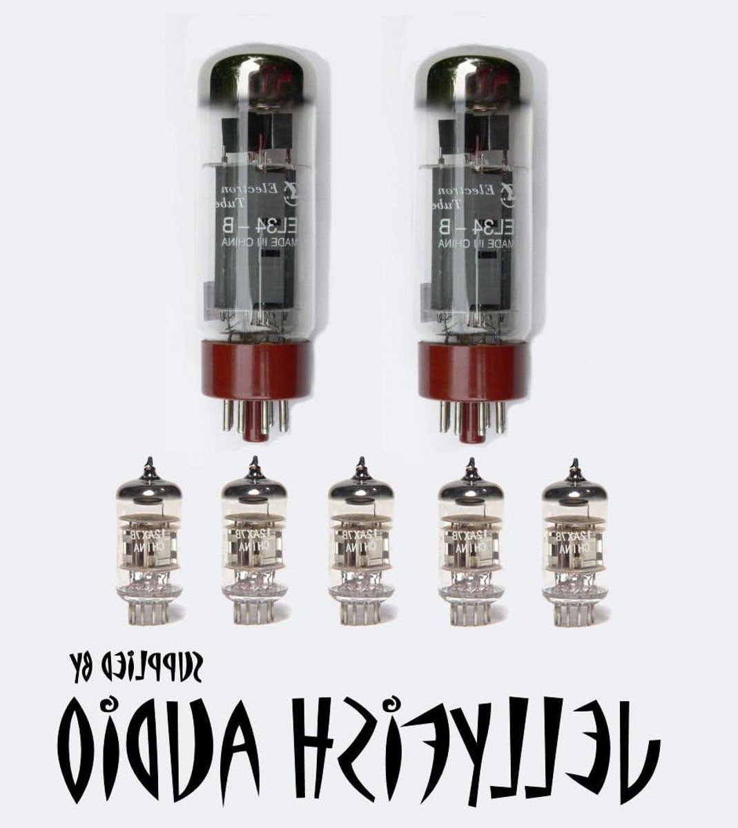 Versterker Ventiel - Buizen Set - Muziek Geluid - 30 Watt Vermogen - EL34 12AX7 - Glas