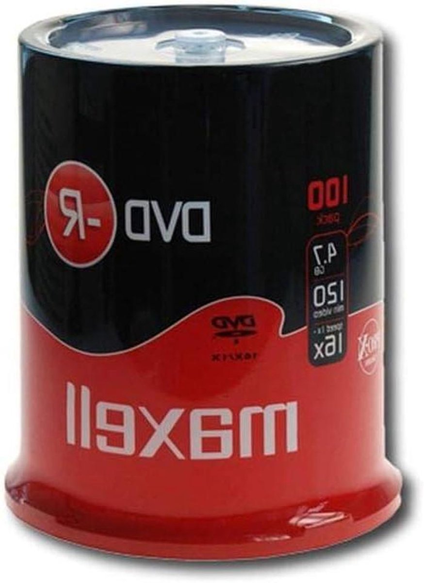 DVD-R Schijven - Lege Media - Data Opslaan - Hoge Snelheid - 100 Stuks - Wit