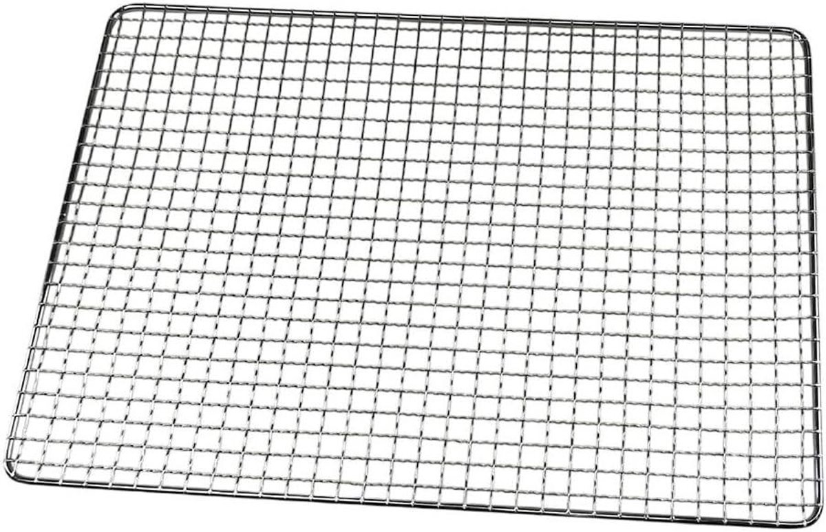 Grillrooster Vierkant - Barbecuerek - Buiten Koken - Stevig Gegalvaniseerd - 45 x 30 cm - Zilver