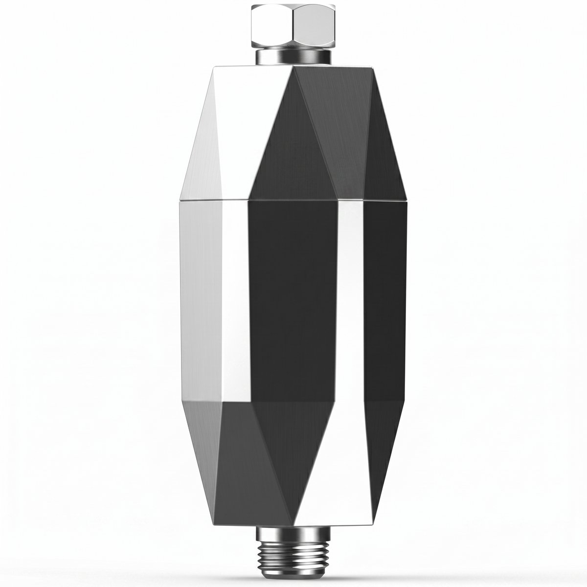 Douchefilter met KDF-55 Technologie en 4-Traps Filtratie - Waterfilter Douche Verwijdert Kalk, Chloor en Meer dan 60 Verontreinigingen - Universeel Compatibel met Alle Douchekoppen - Zachte Huid en Sterk Haar - Chroom