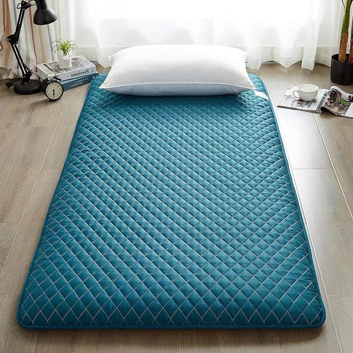 Japanse Vouwmatras - Futon Vloermat - Traditioneel Slapen - Traagschuim Middenlaag - 1x2 Meter - C