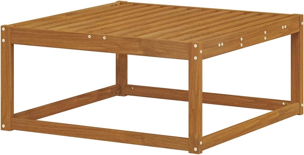 Zitzak Buiten - Voetensteun Poef - Ontspannen Buiten - Massief Acaciahout - 79 x 79 x 37 cm - Naturel