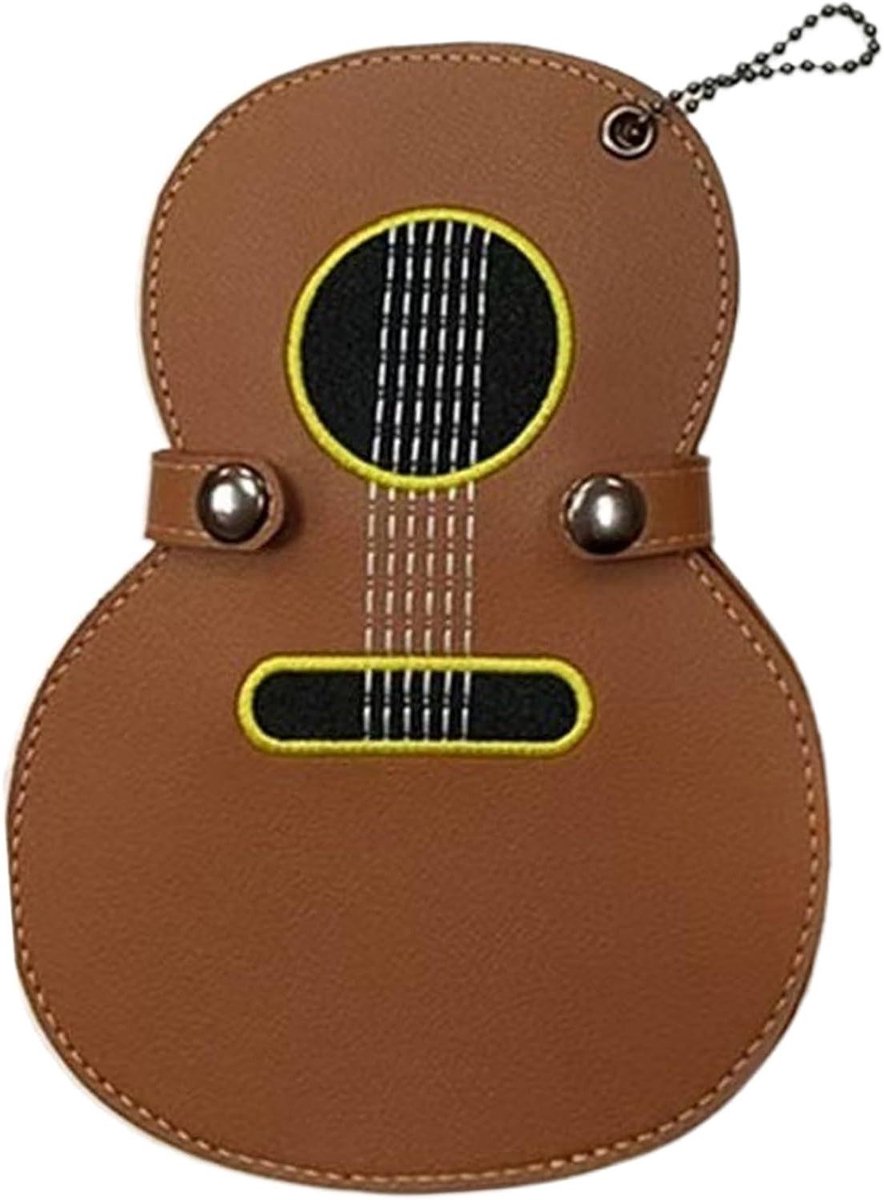 Plectrumbox - Plectrumhouder - Muziek organiseren - 17 vakken - Compact formaat - Bruin