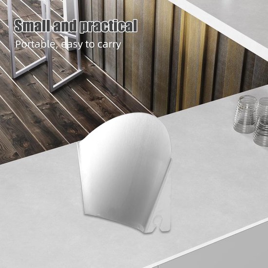 Keukenmixer Accessoire - Giet Schild - Bakken Ingrediënten - Roestvrijstaal Ontwerp - 17.5 cm Lengte - Zilver — afbeelding 2