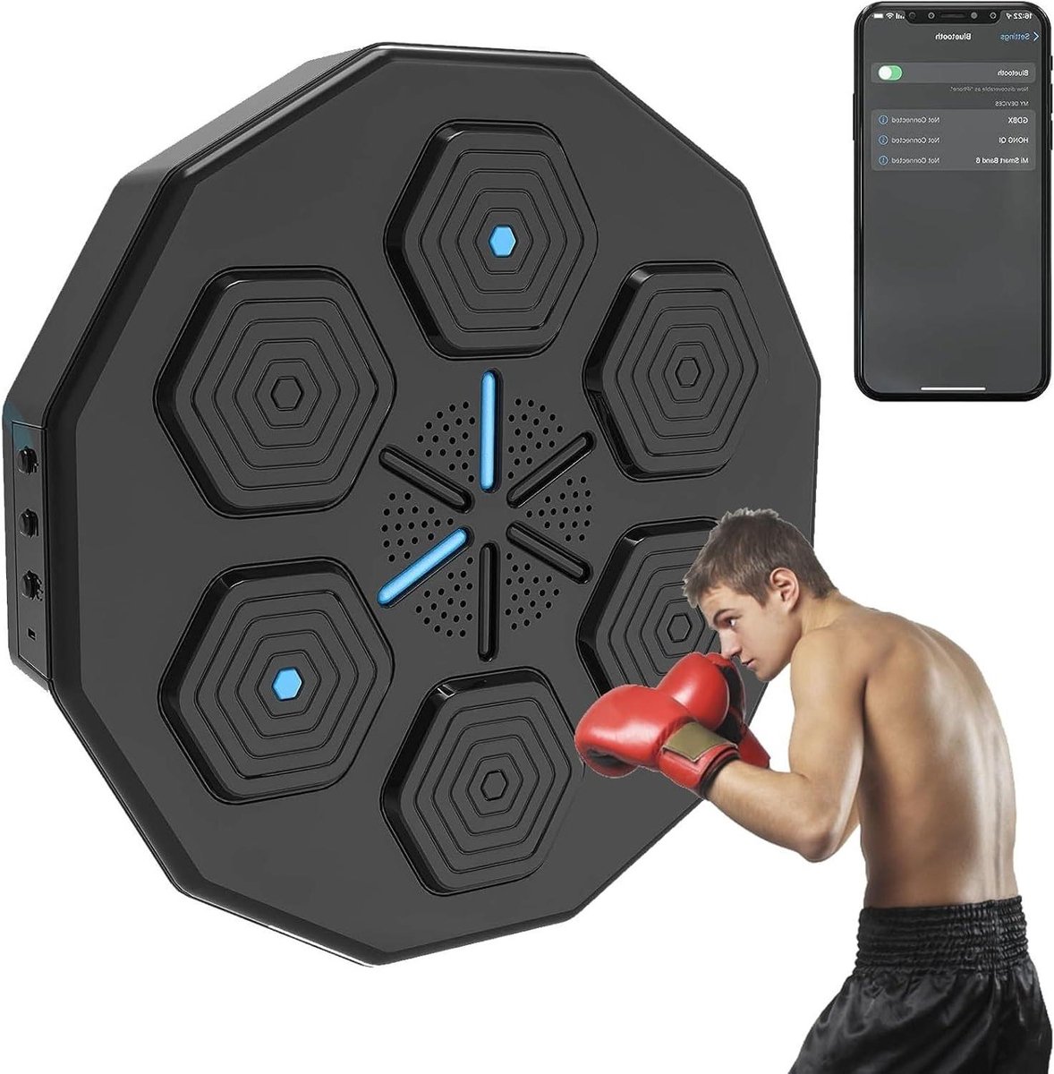Muziek ponsen, Muziek Boksen Machine, Pugilisme Training Ponsen Apparatuur, Wandmontage Boksen Doel Workout Machine voor Thuis Gym Training