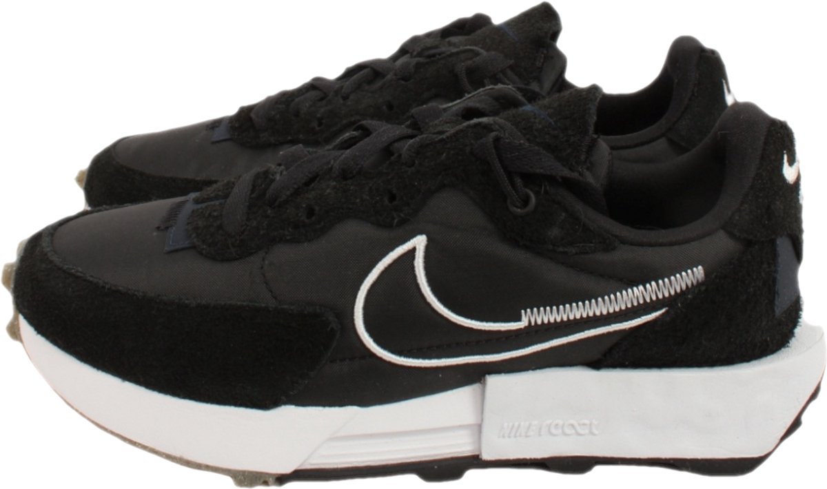 Nike Fontanka Waffle Damesschoenen 36 /Dark Obsidian/Gum Light Zwart