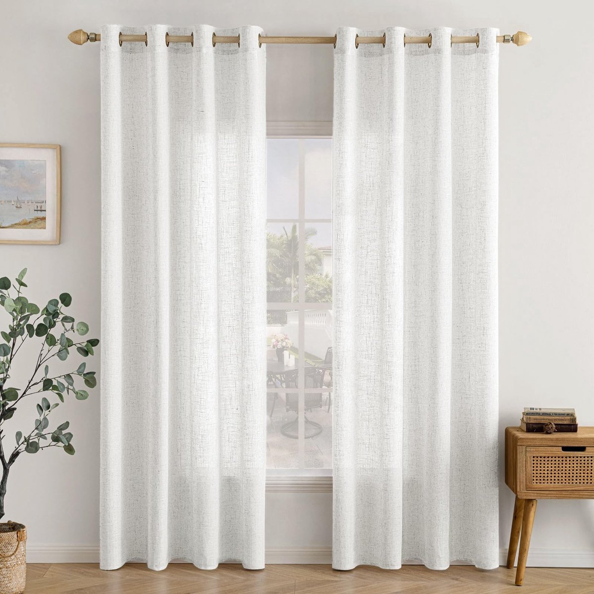 Dailygoods - Dailygoody - Gordijnen - Semi-transparant - Modern - 140 x 225 cm - Voile - Perfect voor woonkamer en kinderkamer