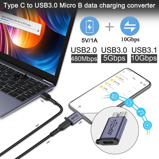 Dailygoods - USB C naar Micro B Mannelijke Adapter voor Externe Harde Schijf van Dailygoods — afbeelding 5
