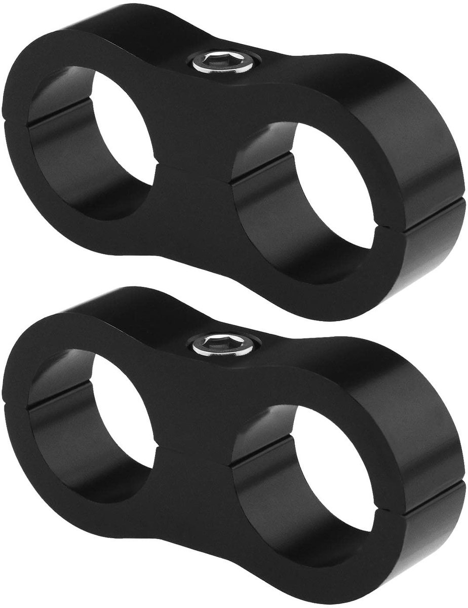 Dailygoods - Cosensi - Set van 2 AN8 Slangklemmen voor Brandstofleidingen