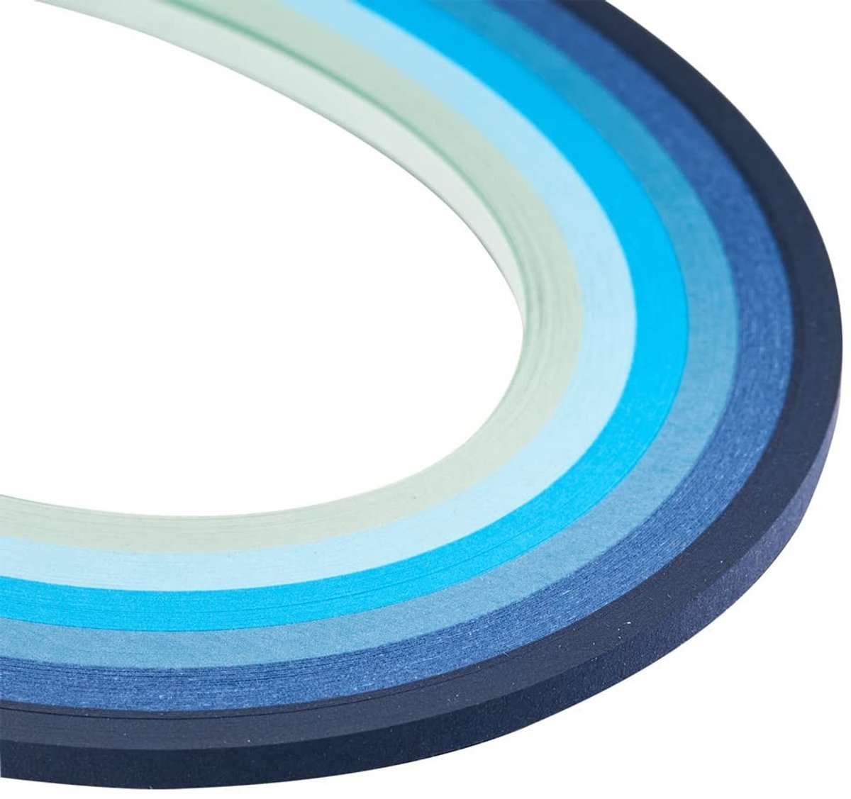 Dailygoods - Cosensi - Dailygoods - 1200 Stuks Quilling Papier Strips Geleidelijk Blauw voor Ambachten